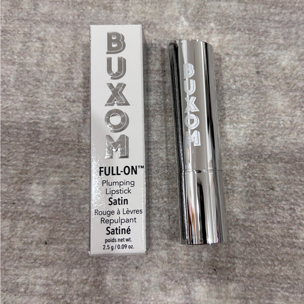 Buxom Full-On Satin Plumping Lipstick - Silver Tube
